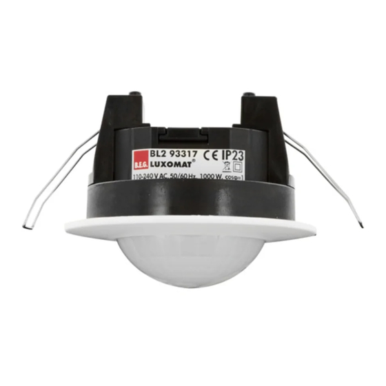 B.E.G. LUXOMAT BL2 Mounting Instructions