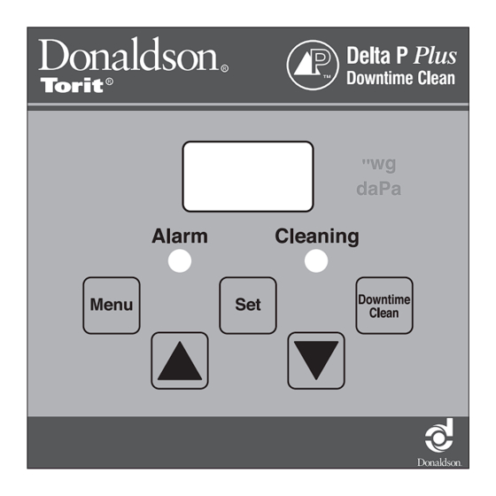 Donaldson Torit Delta P Plus Control Installation And Operation Manual