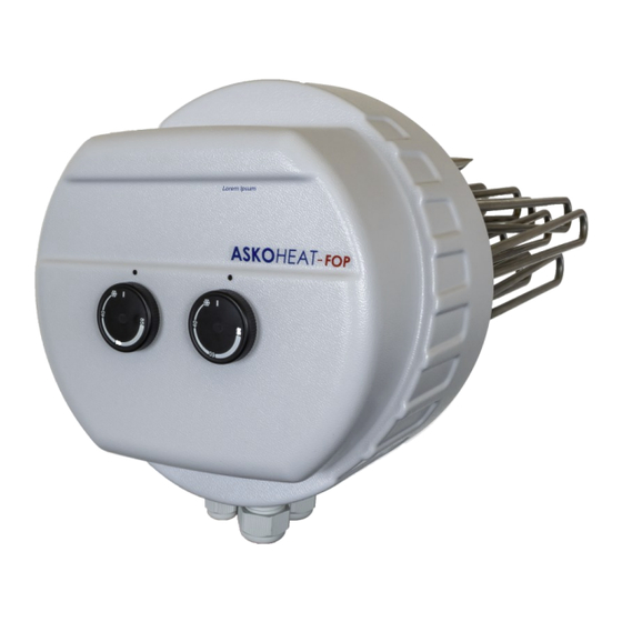 Fronius Askoma ASKOHEAT-FOP Fitting Instructions, User Manual And Service
