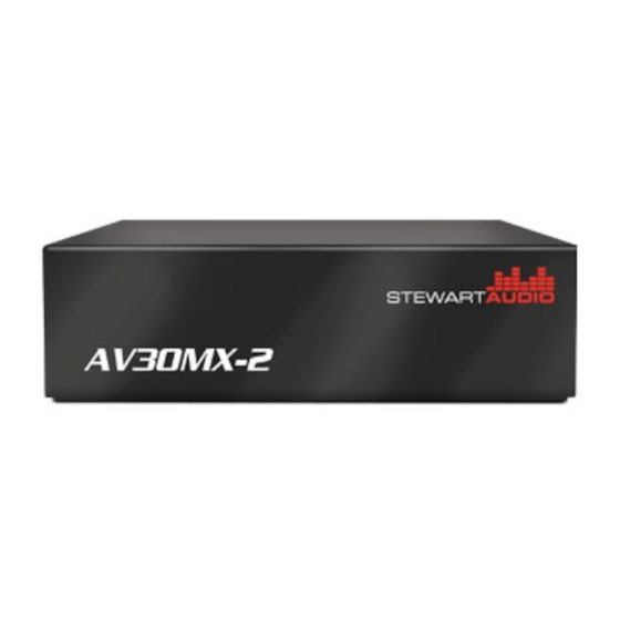 Stewart Audio AV30MX-2 Owner's Manual