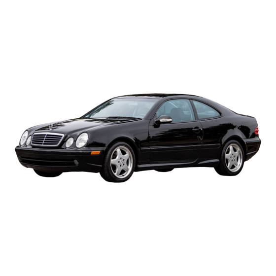 Mercedes-Benz 2000 clk-class coupe Operator's Manual