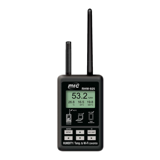 User Manuals: MRC RHW-925 WiFi CONVERTER