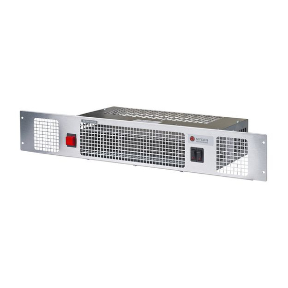 Myson KICKSPACE 600E Installation, Operating, Maintenance & After Sales Manual