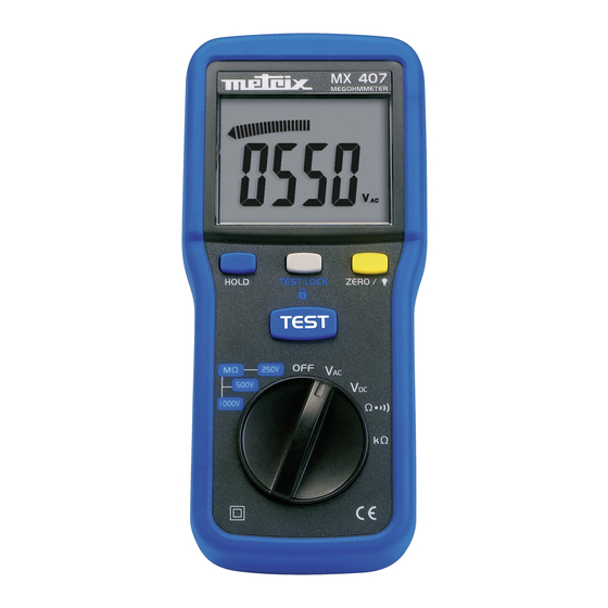 Metrix MX 407 User Manual