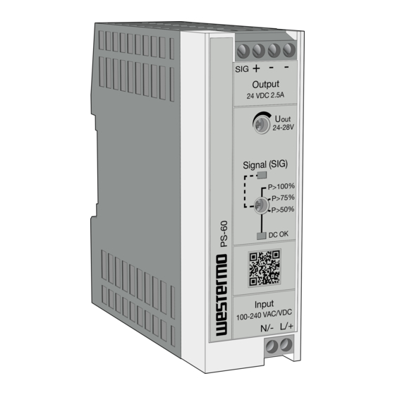 Westermo PS-60 User Manual