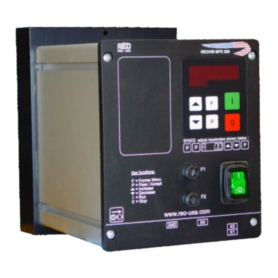 REO REOVIB MFS 268XXL Operating Instructions Manual
