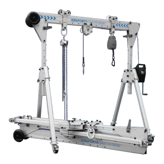 REID LIFTING PORTAGANTRY RAPIDE US-PGRS20 Assembly & Operation Manual
