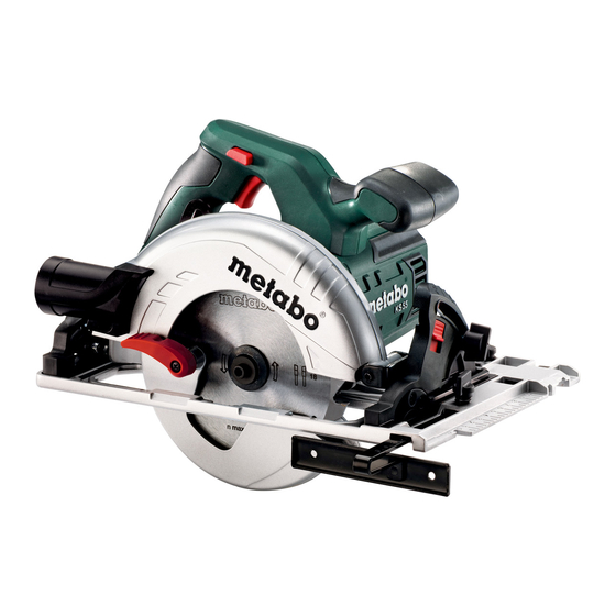 Metabo KS 55 Manuals