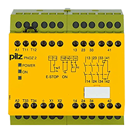 Pilz PNOZ 2 Operating Manual