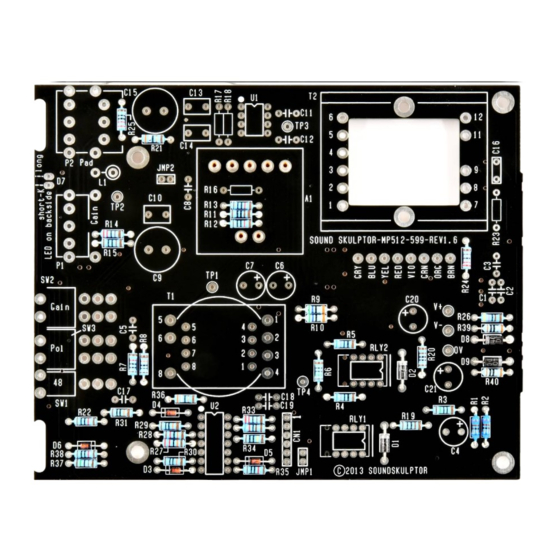 Sound Skulptor MP 512 Assembly Manual