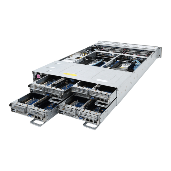 Gigabyte H261-Z60 High Density Servers Manuals