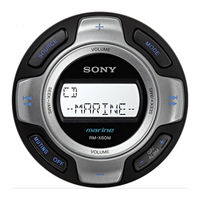 Sony RM-X60M - Marine Remote Commander Operating Instructions