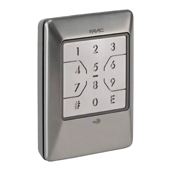 FAAC CENTSYS XKP Quick Start Manual