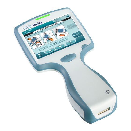 Abbott e i-STAT Alinity Quick Reference Manual