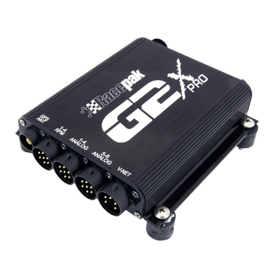 Racepak G2X Manual