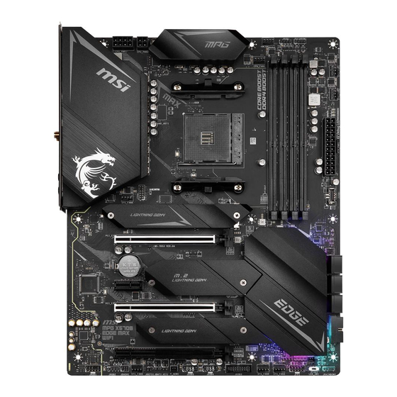 MSI MPG X570S EDGE MAX WIFI User Manual
