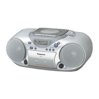 Panasonic RXD15 - RADIO CASSETTE W/CD Service Manual