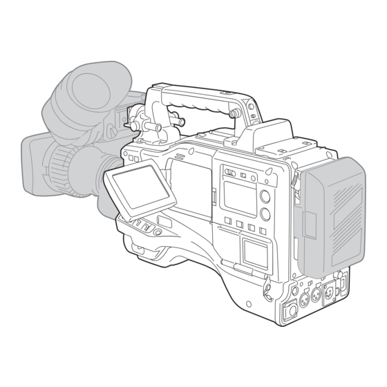 Panasonic AJ-SPX900e Operating Instructions Manual