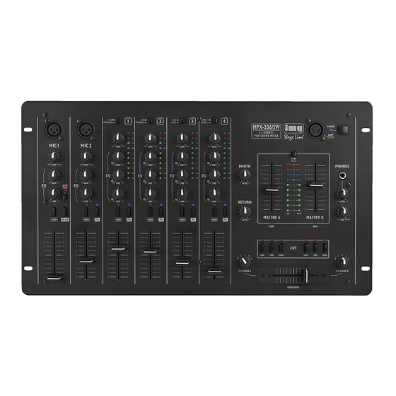 IMG STAGE LINE MPX-206/SW Instruction Manual
