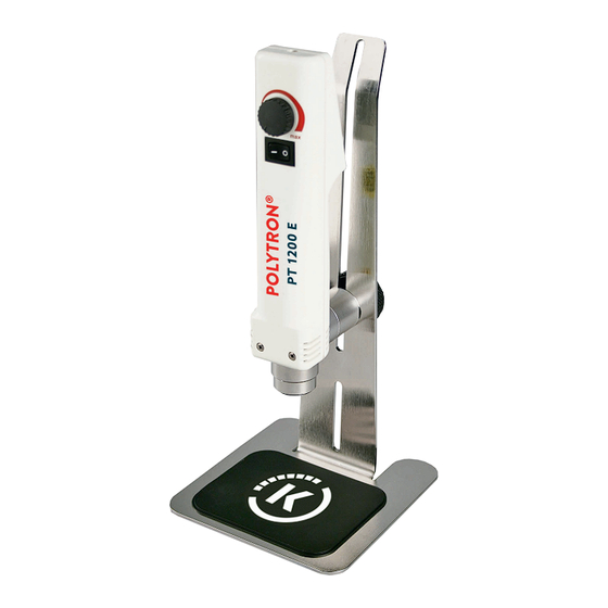Kinematica POLYTRON PT 1200 E Manual
