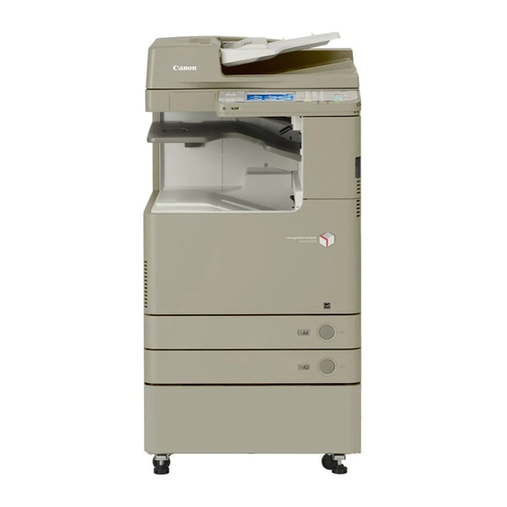 Canon imageRUNNER ADVANCE 2020G Technical Workbook
