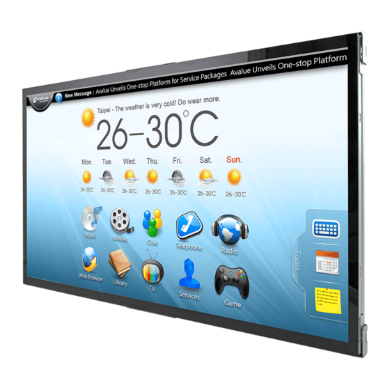 Avalue Technology OFP-21W38 Quick Reference Manual