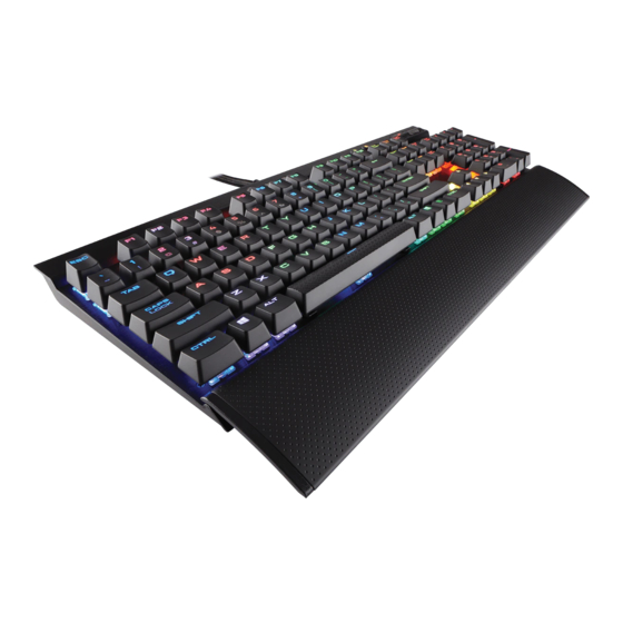 Corsair Gaming K70 Lux RGB Quick Start Manual