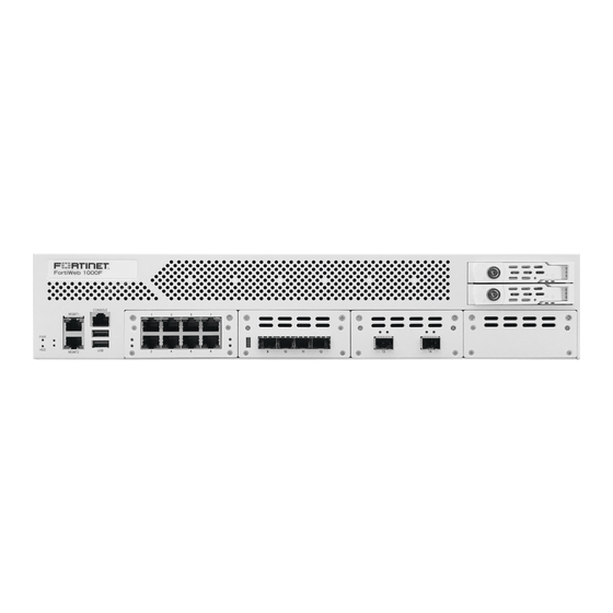 Fortinet FortiWeb 1000F Manuals