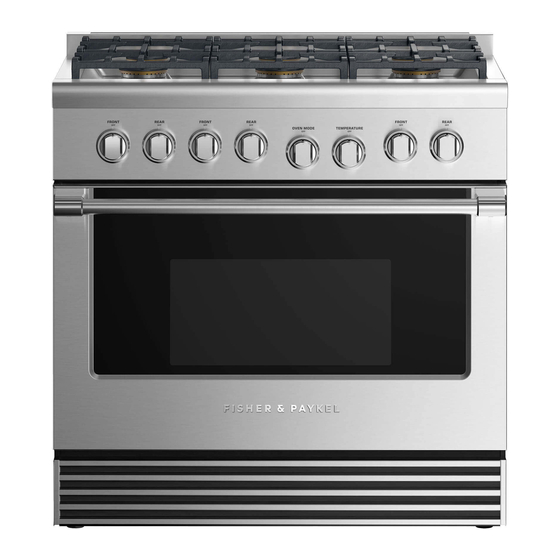 Fisher & Paykel RGV2-366-L-N Manual