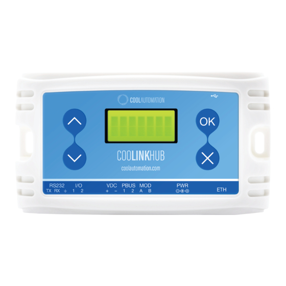 Cool Automation CooLinkHub Quick Installation Manual