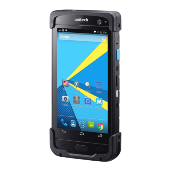 Unitech PA730 Quick Start Manual