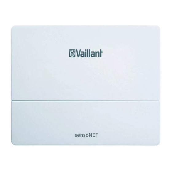 Vaillant sensoNET VR 921 Installation Instructions Manual