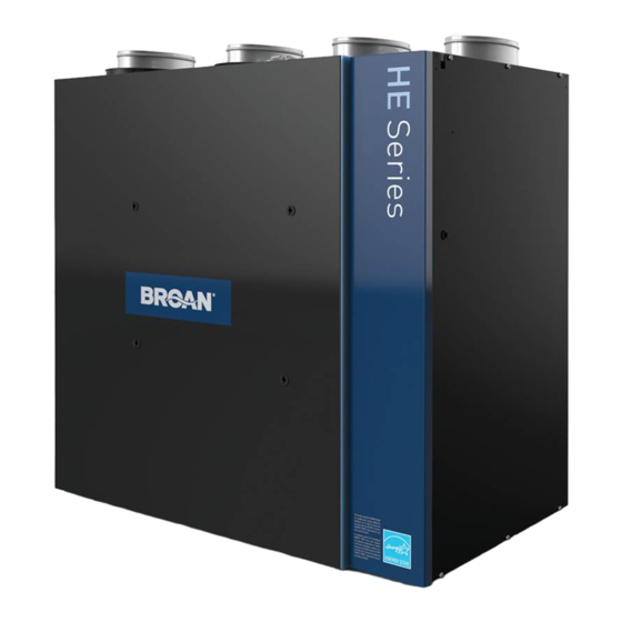 Broan ERV250 ECM Manuals