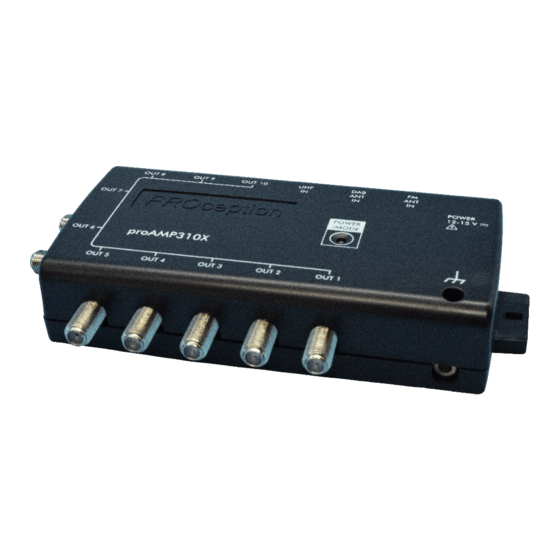 PROception PROAMP310X Instruction Manual