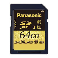 Panasonic RP-SDUB64GAK Owner's Manual