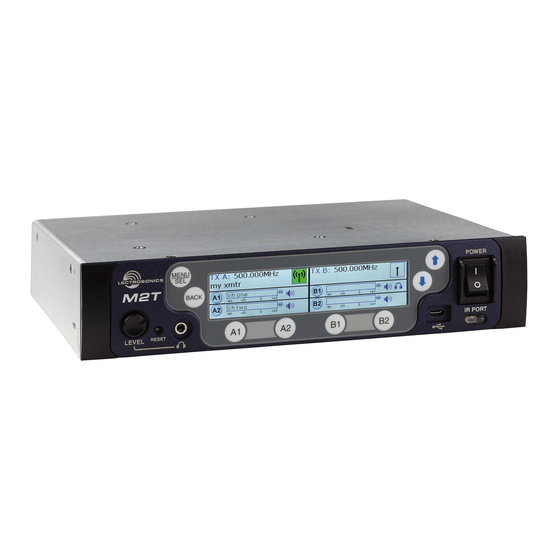 Lectrosonics M2T/ND Instruction Manual