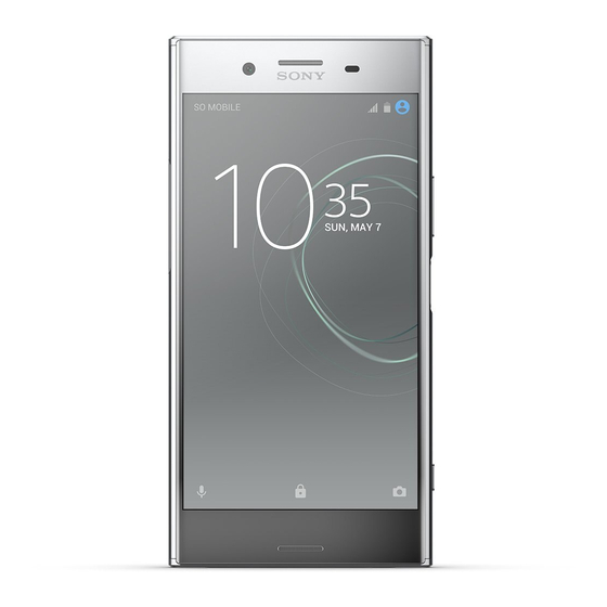 Sony Xperia XZ Premium Startup Manual