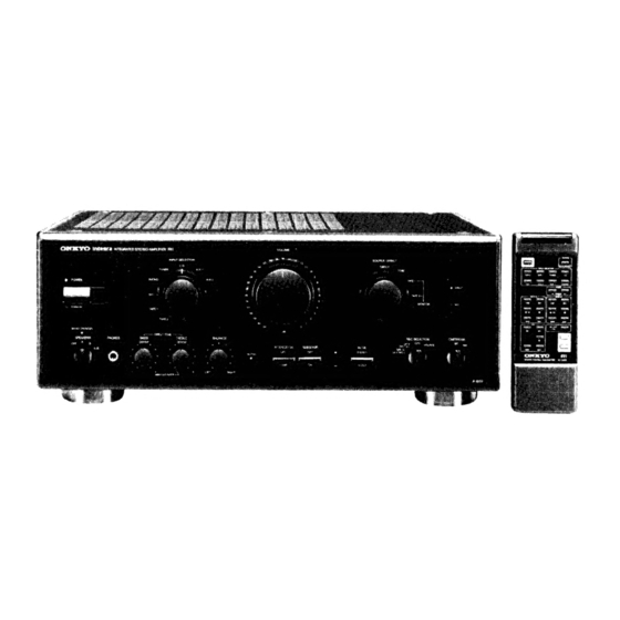 Onkyo A-809 Service Manual