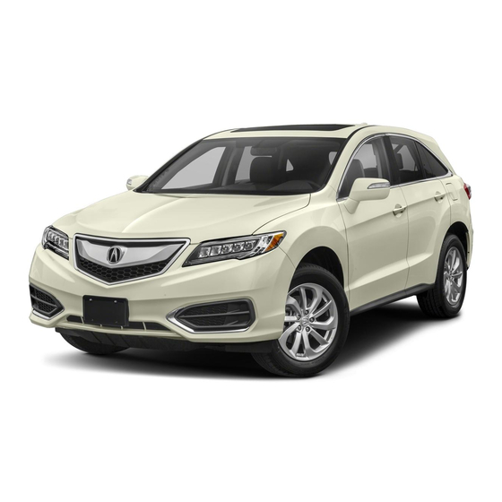 Acura RDX 2018 Manuals