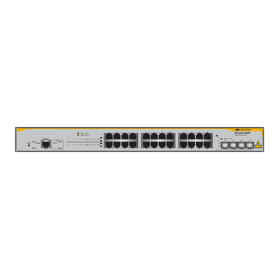 Allied Telesis AT-x210 Series Installation Manual