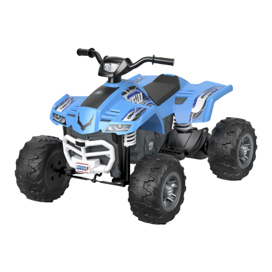 Power Wheels FYX52 Owner's Manual