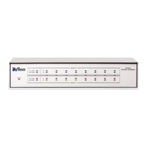 Associated Research SC6540-HH Quick Start Manual