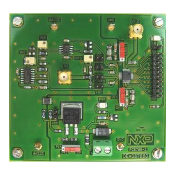 NXP Semiconductors ADC1002S020 Quick Start Manual