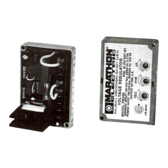 Regal-Beloit Marathon Electric PM300 Instruction Manual