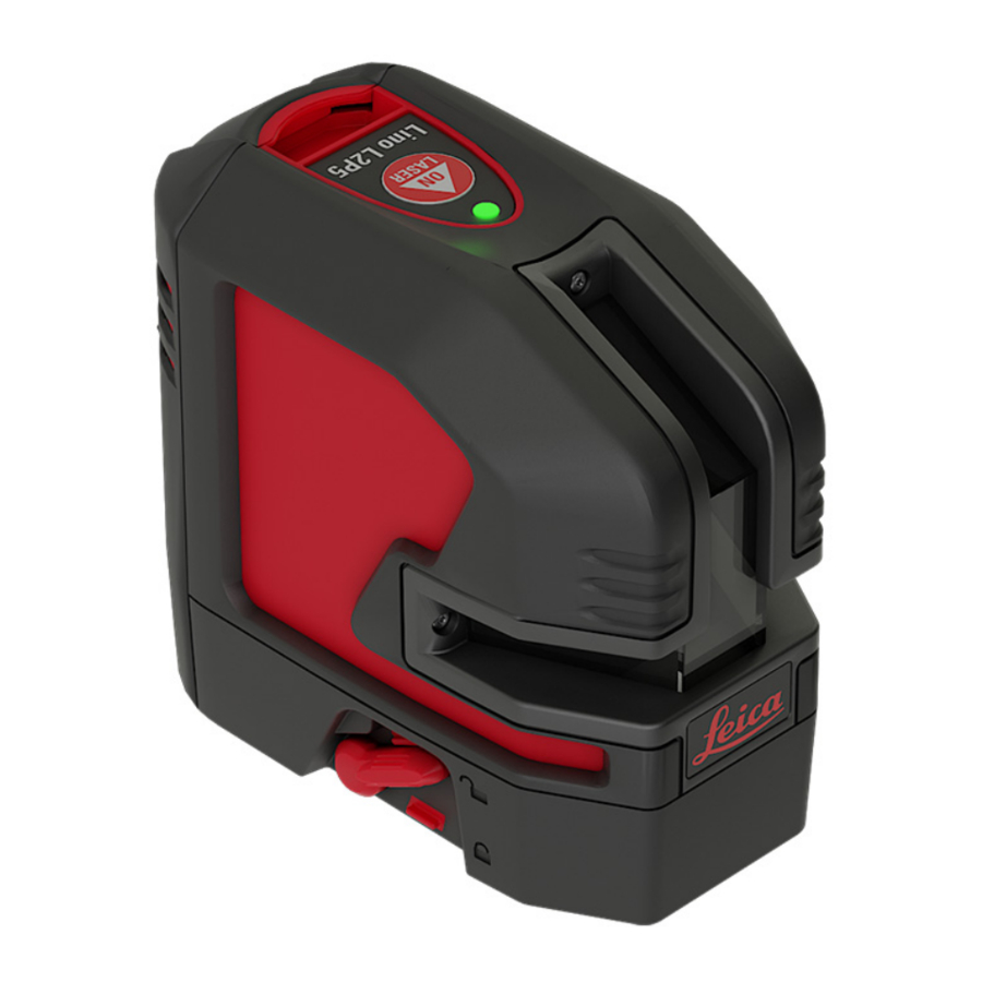Leica Lino L2P5/L2P5G - Cross Line Point Laser Manual