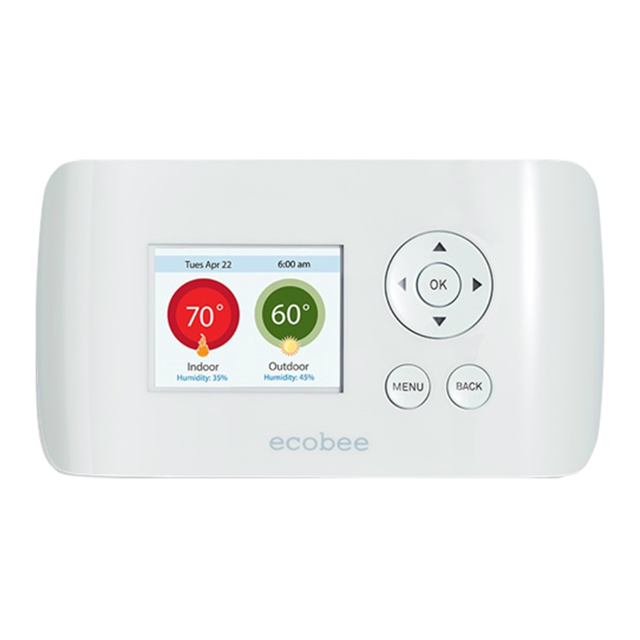 ecobee Smart Si Smart Thermostat Manual ManualsLib