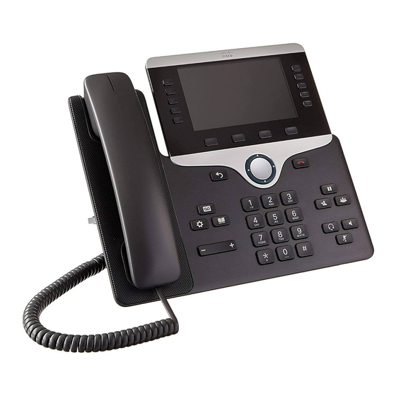 Cisco IP Phone 8851 Quick Start Manual