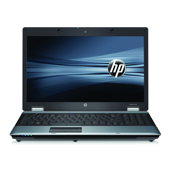 HP ProBook 6540b Business Laptop Manuals