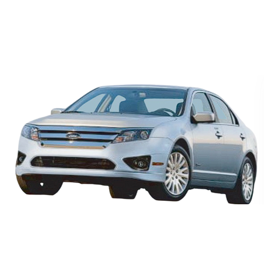 Ford Fusion Hybrid 2010 Emergency Response Manual