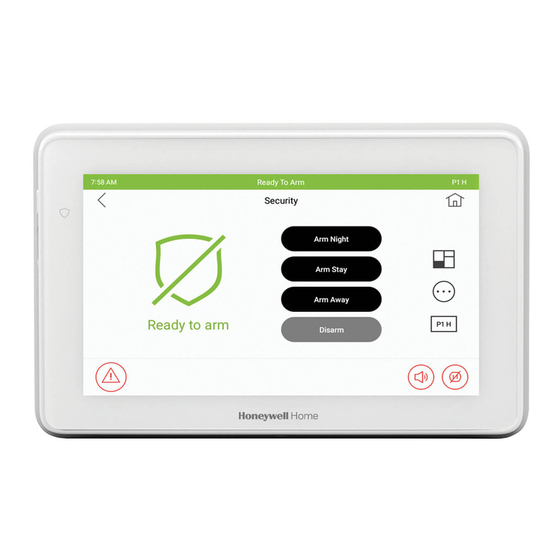 Honeywell Home Touchscreen 6290W Installation Manual